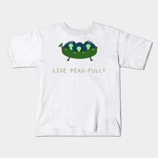 Live Peasfully Kids T-Shirt